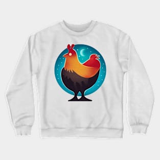 Chicken moonlight Crewneck Sweatshirt